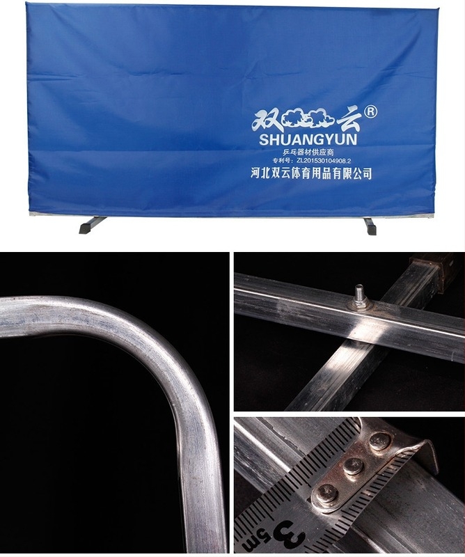 Πλέγμα περίφραξης γηπέδου πινγκ-πονγκ με ενσωματωμένο αποσπώμενο φράγμα, γαλβανισμένος σωλήνας, ύφασμα Oxford