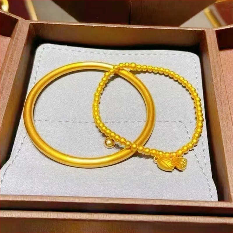 Γυναικείο βραχιόλι σε στυλ αρχαίου χρυσού — ορείχαλκος, ηλεκτροπλατίωση, περίπου 20 g, επίστρωση αντίγραφου χρυσού, δεν εξασθενεί εύκολα