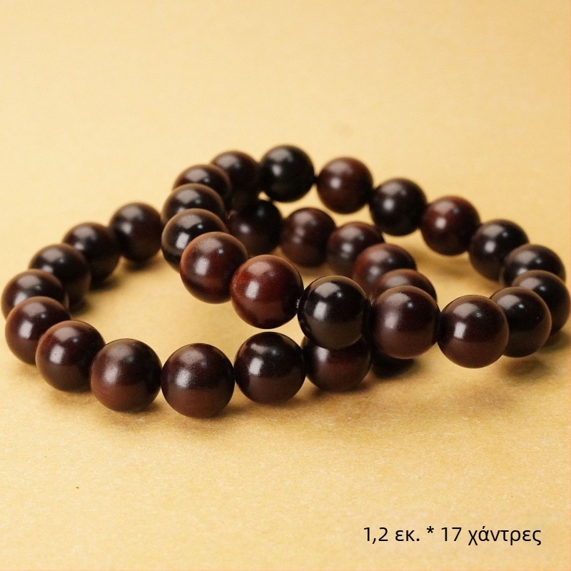 Βραχιόλι από ξύλο Jujube με σφαιρικά στοιχεία που θυμίζουν νεφρίτη – Ταοϊστικό αξεσουάρ χειρισμού, unisex, ημιχειροποίητο και ημι-μηχανοποιημένο, προσαρμοστικό
