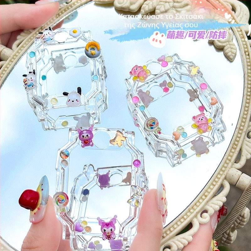 Θήκη TPU προστασίας για το Little Genius smartwatch D2A/D3 και Z11/Z10/Z9/Z8 με φιγούρα DIY καρτούν