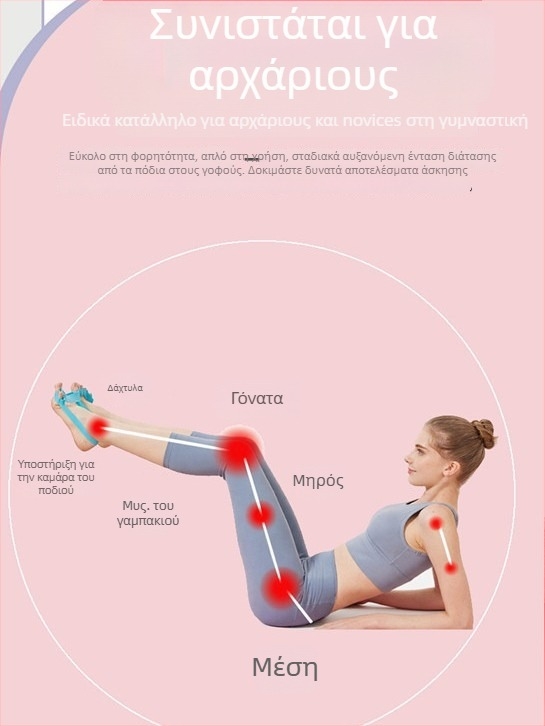 Σιλικονούχος ιμάντας για τη διαμόρφωση ποδιών – ανύψωση ισχίων, διαμόρφωση ποδιών, πρόληψη παραμορφώσεως δακτύλων, εκπαίδευση καμάρας