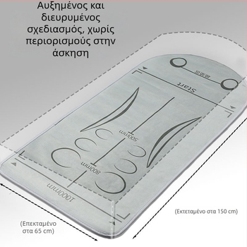 Μάτ Κοιλιακού Τρόχου – Εσωτερική χρήση, Απορρόφηση κραδασμών, Αθόρυβο, Αντιολισθητικό, Μεγεθυμένος και Ευρύς Σχεδιασμός, Υλικό Σφουγγάρι