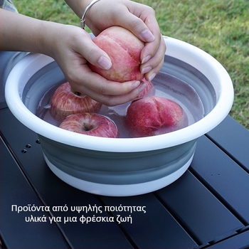 Συρόμενο σετ κουβά και νιπτήρα για υπαίθρια ταξίδια — PP+TPR, 0,4 kg, 2024 κυκλοφορία, χωρίς εισαγωγή