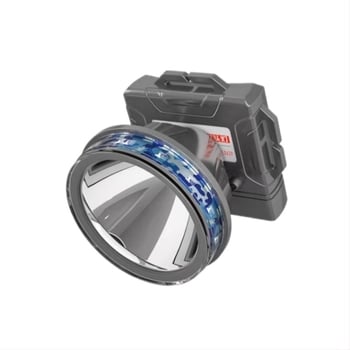 Φακός κεφαλής με διπλά LED, αδιάβροχος, 50W, μπαταρία 6000–10000 mAh, εμβέλεια έως 500 m