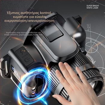 LED κεφαλοφακος U8 για υπαίθριες εξορμήσεις — επαναφορτιζόμενος, δέσμη 300 μ+, αυτονομία 6–7 ωρών