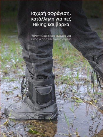 Παπούτσια ψαρέματος EVA, αντιολισθητικά και αδιάβροχα για παγοψάρεμα, μποτάκια χιονιού (Υλικό: EVA; Αντιολισθητικό; Αδιάβροχο; Παγοψάρεμα; Μποτάκια χιονιού)