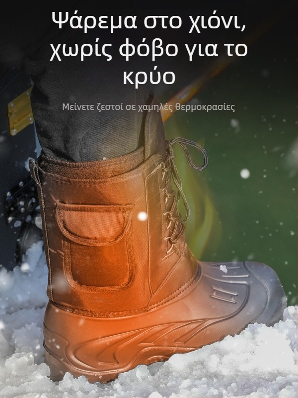 Παπούτσια ψαρέματος EVA, αντιολισθητικά και αδιάβροχα για παγοψάρεμα, μποτάκια χιονιού (Υλικό: EVA; Αντιολισθητικό; Αδιάβροχο; Παγοψάρεμα; Μποτάκια χιονιού)