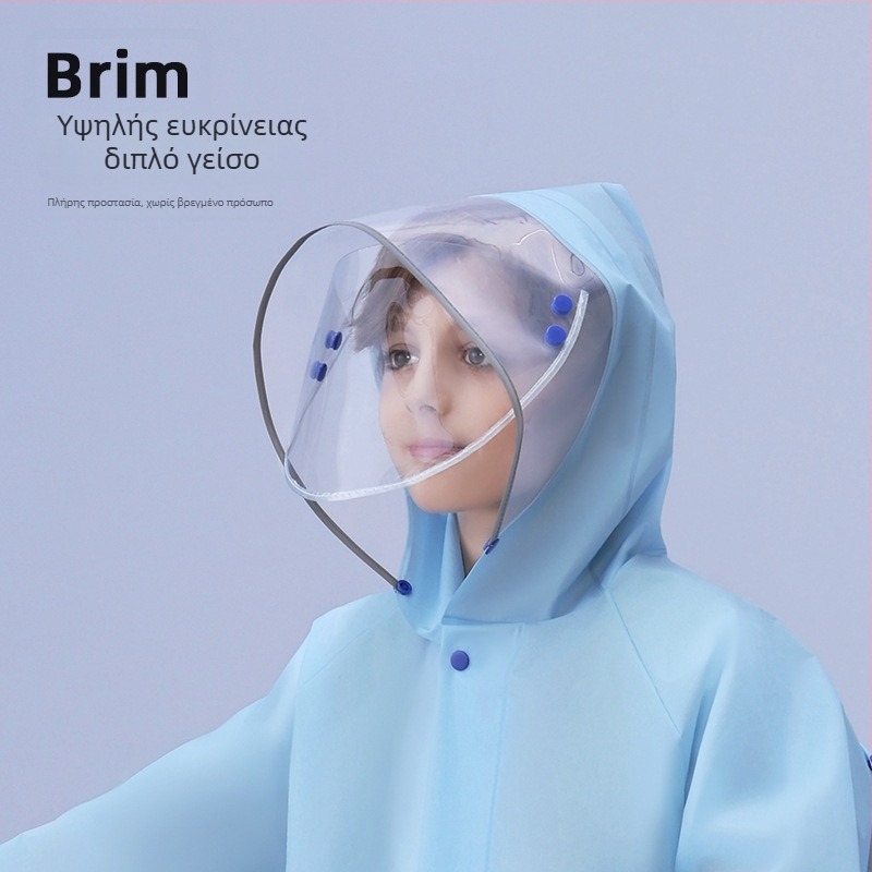 Παιδικό αδιάβροχο με σχέδιο κινουμένων σχεδίων, ύφασμα EVA, αδιάβροχη στρώση PU, επαναχρησιμοποιούμενο, με δυνατότητα προσαρμογής