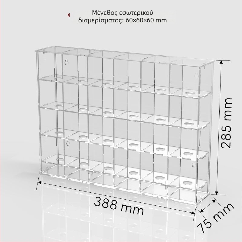 Ακρυλική θήκη αποθήκευσης για επιτραπέζια έκθεση παιχνιδιών, προστασία από σκόνη, χωρητικότητα 2 L