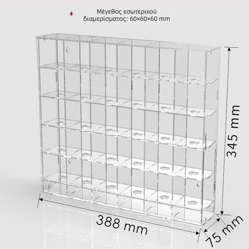 Ακρυλική θήκη αποθήκευσης για επιτραπέζια έκθεση παιχνιδιών, προστασία από σκόνη, χωρητικότητα 2 L