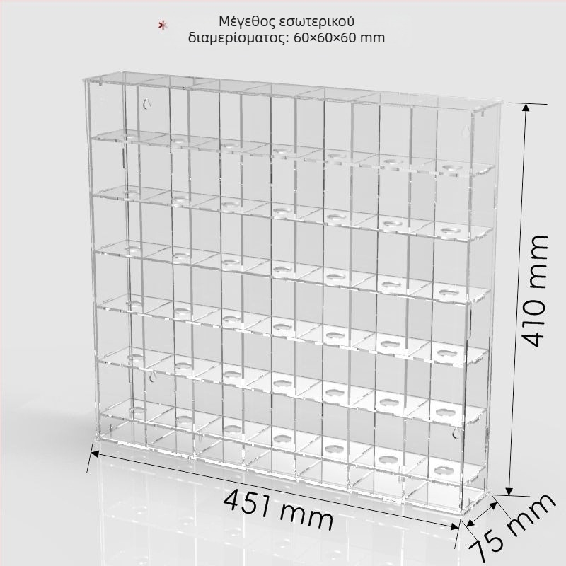 Ακρυλική θήκη αποθήκευσης για επιτραπέζια έκθεση παιχνιδιών, προστασία από σκόνη, χωρητικότητα 2 L