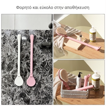 Βούρτσα μπάνιου και μασάζ με μακριά λαβή και μαλακές τρίχες | ABS/PA, The Story of Mud, Jiangsu