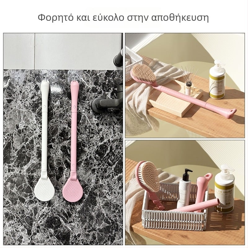 Βούρτσα μπάνιου και μασάζ με μακριά λαβή και μαλακές τρίχες | ABS/PA, The Story of Mud, Jiangsu