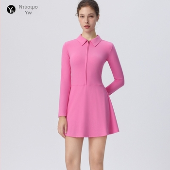 Φούστα τένις ενός κομματιού με επένδυση γρήγορου στέγνωματος, ύφασμα LYCRA/Nylon 75%/25%, επένδυση 75% Νάιλον, 25% Σπάντεξ, Μοντέλο: Στερεό