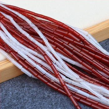 Ελεύθερες χάντρες – φυσική πέτρα, γυαλισμένες κυλινδρικές χάντρες, Άνοιξη 2025