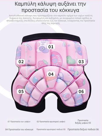 Ice Amber EVA προστατευτικά μαξιλαράκια ισχίων για παιδιά – ρόλερ σκεϊτινγκ, Προδιαγραφή A