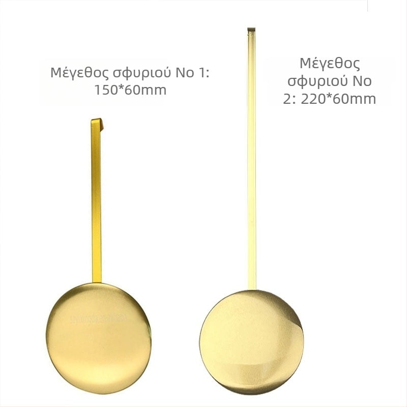 Χρυσό ηλεκτροπλατιωμένο βάρος εκκρεμούς για ρολόγια, DIY εκκρεμές τοίχου