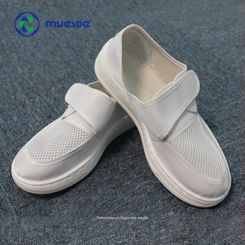 Αντιστατικά Παπούτσια Εργασίας Μεσαίου Ύψους, Παχύτερες Απορροφητικές PU Σόλες, Άνω Μέρος από Fly Fabric