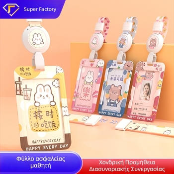 Θήκη καρτών Yimei, πλαστικό, στυλ καρτούν, εξουσιοδοτημένη ιδιωτική μάρκα