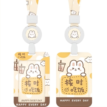 Θήκη καρτών Yimei, πλαστικό, στυλ καρτούν, εξουσιοδοτημένη ιδιωτική μάρκα