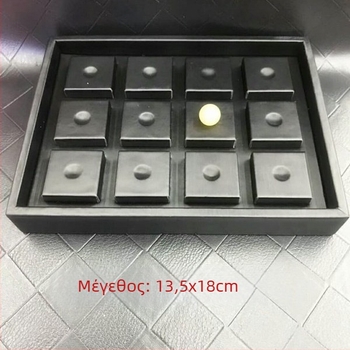 Δίσκος επίδειξης κοσμημάτων με μαργαριράρια, κεχριμπάρι και νεφρίτης, διπλό στρώμα, άνοιξη 2025, χωρίς ιδιωτική ετικέτα