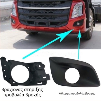 Πλαίσιο φανάρι ομίχλης H7 με διακοσμητικό κάλυμμα και στήριγμα στερέωσης για προβολέα Toyota