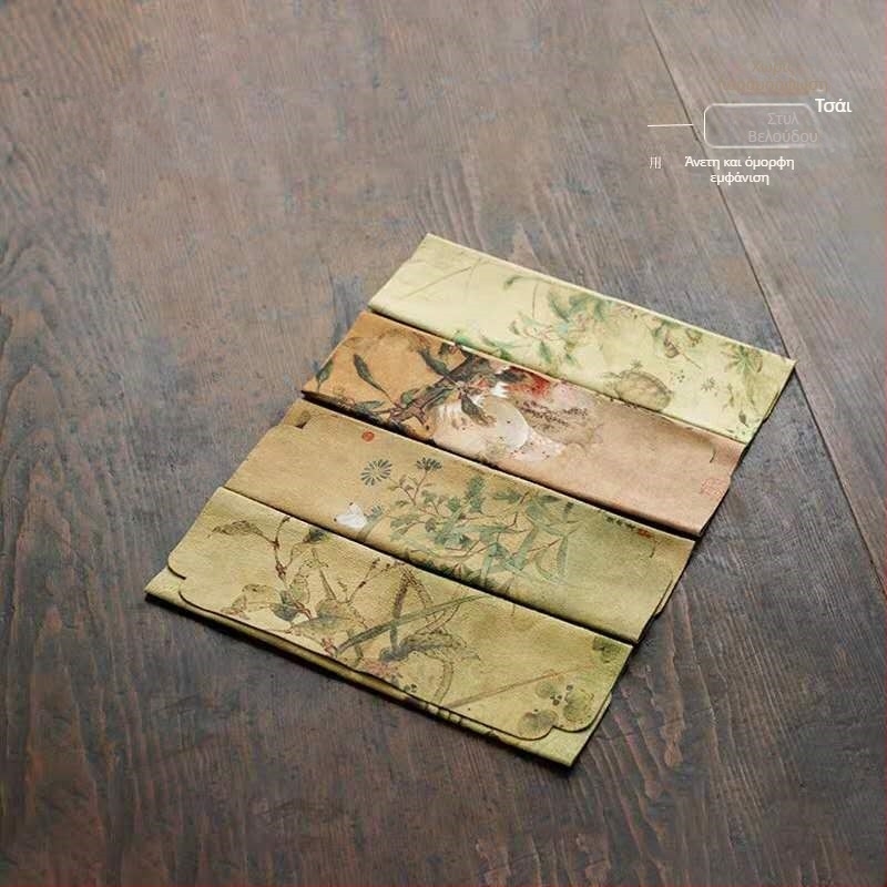 Βελούδινη πετσέτα τσαγιού, απορροφητική, κινέζικου ζεν στυλ, ύφασμα για τσάι και χαλάκι τελετής