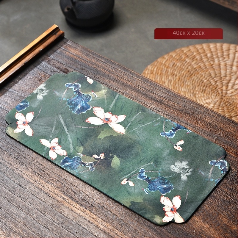 Jingkui αδιάβροχο τραπεζομάντιλο για τσάι, ύφασμα με εκτυπωμένο λογότυπο, Νέο Κινέζικο Στυλ