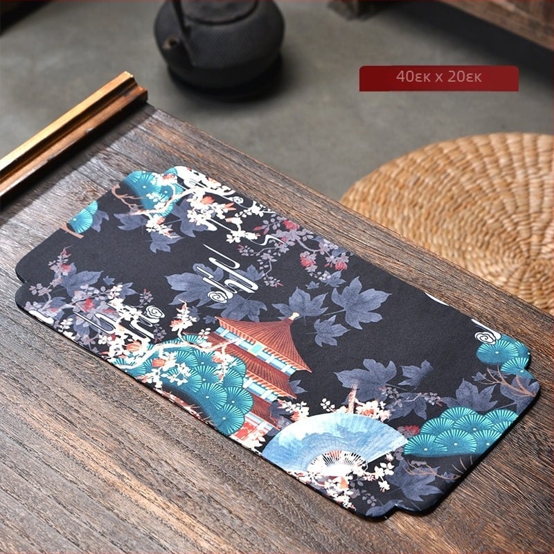 Jingkui αδιάβροχο τραπεζομάντιλο για τσάι, ύφασμα με εκτυπωμένο λογότυπο, Νέο Κινέζικο Στυλ