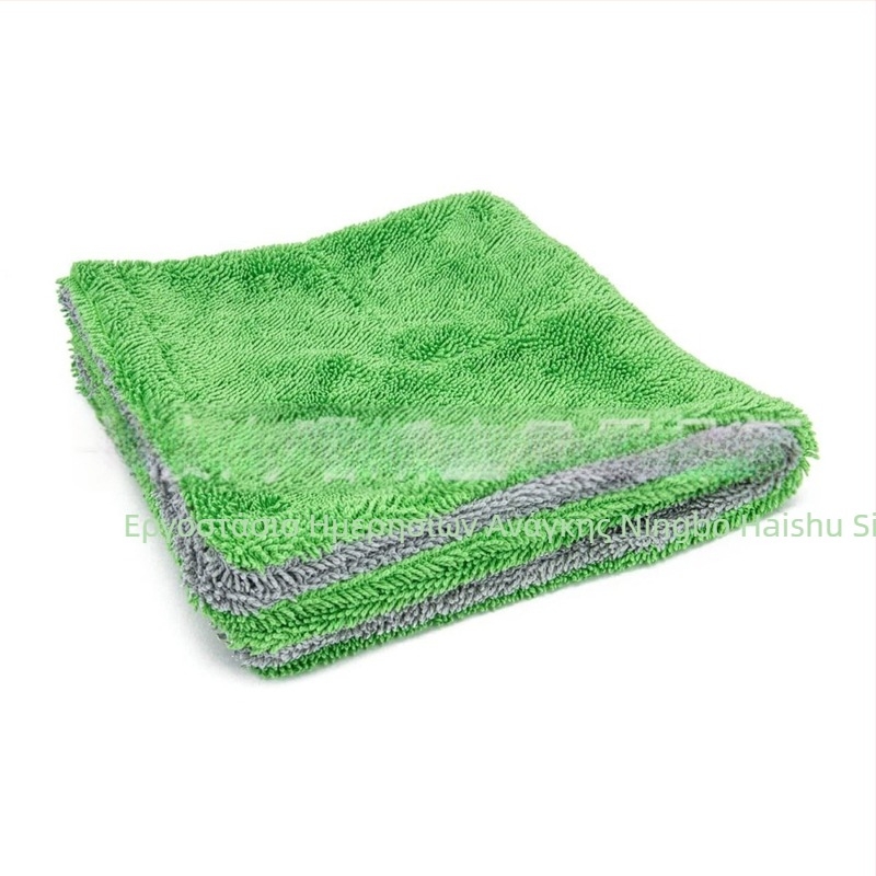 Πετσέτα αυτοκινήτου από μικροϊνες, διπλής όψεως, στριφτή ύφανση, για πλύσιμο αυτοκινήτου