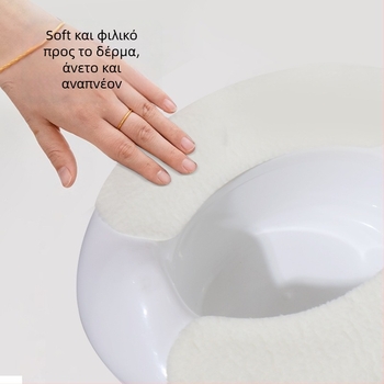 Παιδικό βελούδινο αυτοκόλλητο μαξιλαράκι για το καπάκι της τουαλέτας, πλυόμενο, κοπτό-στο-μέγεθος, ζεστό, Quan Lekang