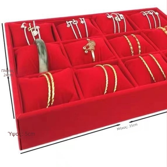 Δίσκος προβολής κοσμημάτων με μαξιλαράκι – συνθετικό υλικό, συσκευασία κοσμημάτων, μάρκα Liyan Packaging