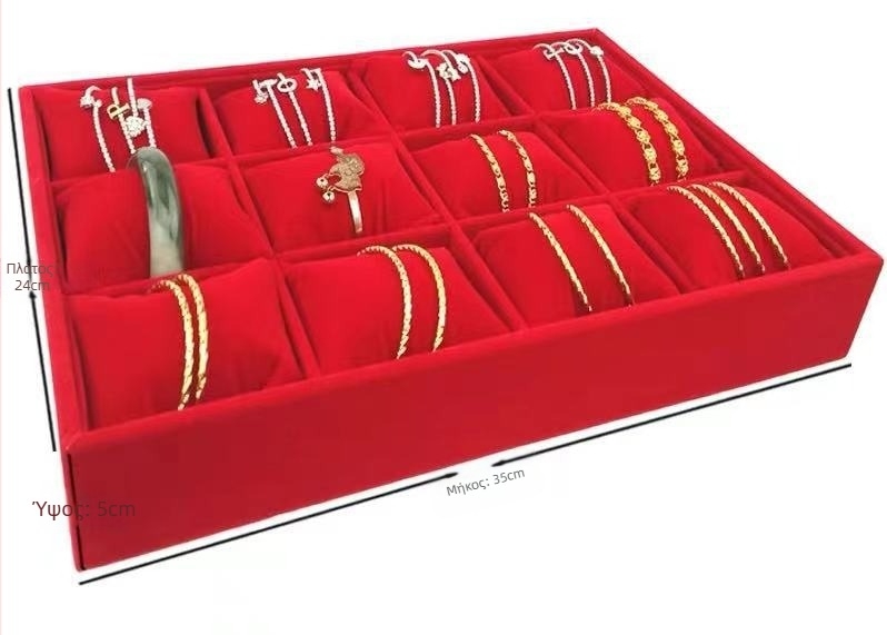 Δίσκος προβολής κοσμημάτων με μαξιλαράκι – συνθετικό υλικό, συσκευασία κοσμημάτων, μάρκα Liyan Packaging