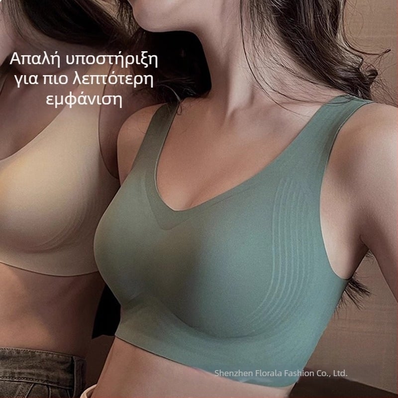 Σουτιέν χωρίς ραφές με μαλακή στήριξη για μεγάλο στήθος, λωρίδα ζελέ, λεπτά προμορφωμένα καλύμματα, πλήρες κύπελλο, πίσω κούμπωμα με τρεις σειρές αγκίστρου