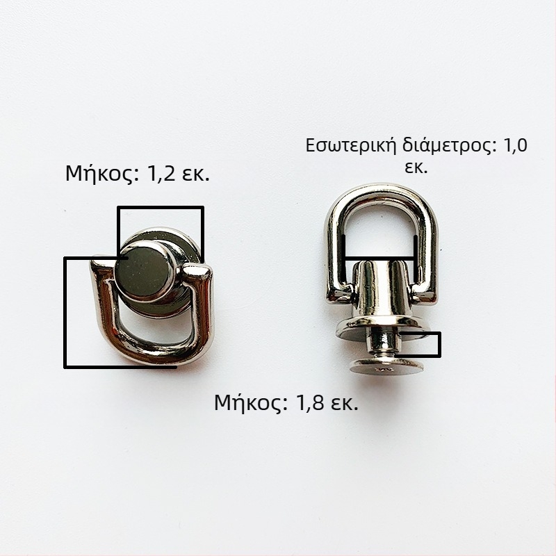 sanmushi τσάντα crossbody με μεταλλική εξάρτηση: γάντζοι για το λουρί, μπαιονέτ αγκίστρια και πλαϊνά κλιπ