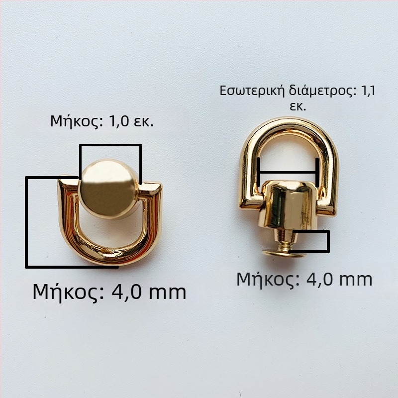 sanmushi τσάντα crossbody με μεταλλική εξάρτηση: γάντζοι για το λουρί, μπαιονέτ αγκίστρια και πλαϊνά κλιπ