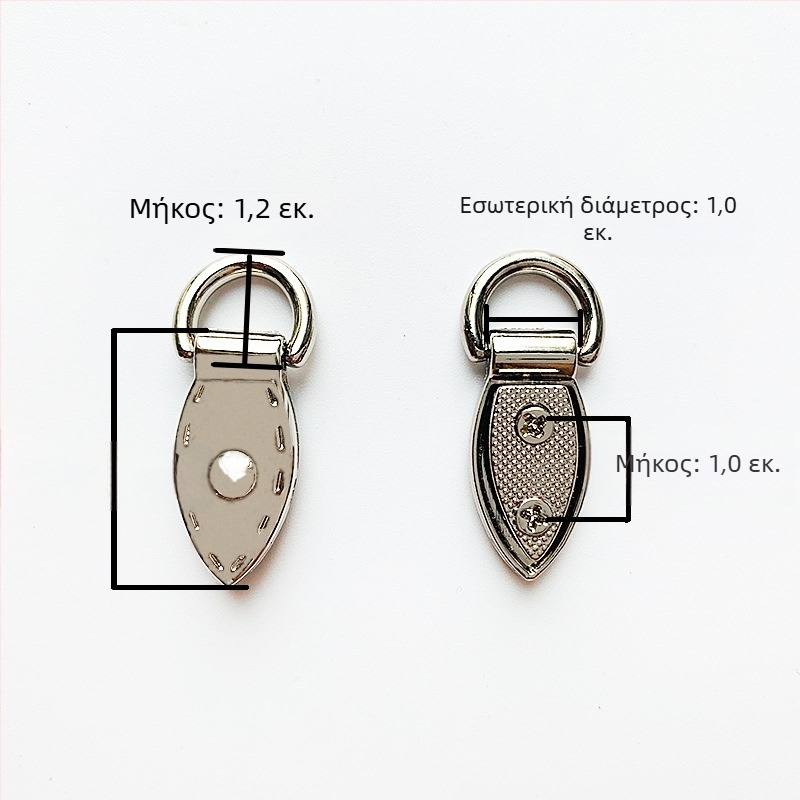 sanmushi τσάντα crossbody με μεταλλική εξάρτηση: γάντζοι για το λουρί, μπαιονέτ αγκίστρια και πλαϊνά κλιπ