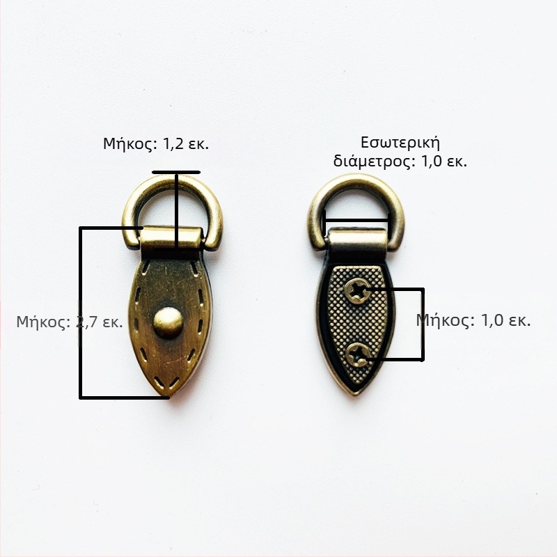 sanmushi τσάντα crossbody με μεταλλική εξάρτηση: γάντζοι για το λουρί, μπαιονέτ αγκίστρια και πλαϊνά κλιπ