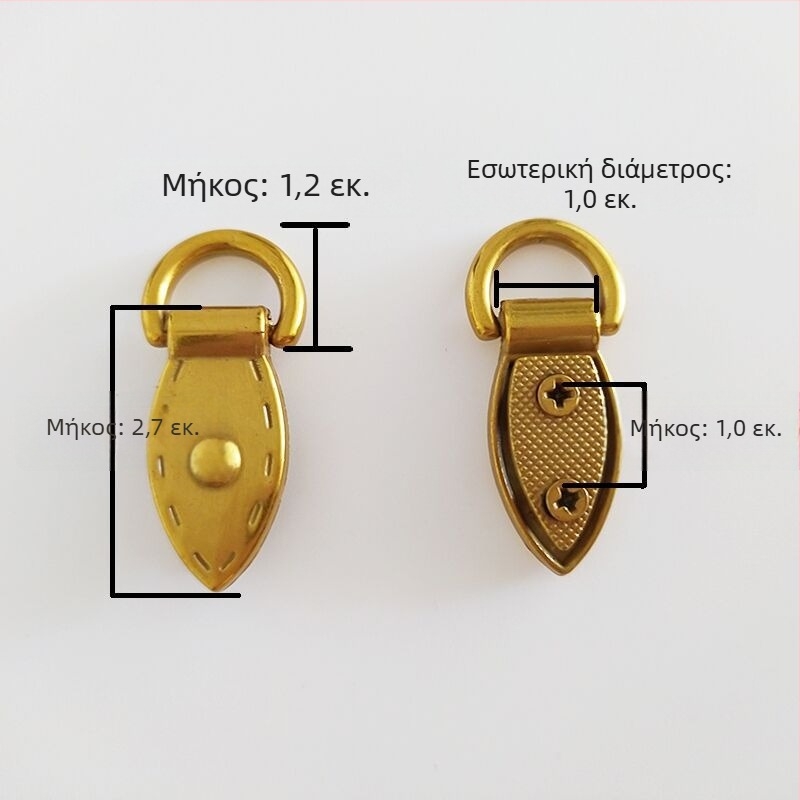 sanmushi τσάντα crossbody με μεταλλική εξάρτηση: γάντζοι για το λουρί, μπαιονέτ αγκίστρια και πλαϊνά κλιπ