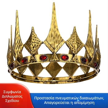 Κορώνα για κεφάλι από κράμα με κρυσταλλική διακόσμηση, καθαρότητα K9, στυλ κορώνας