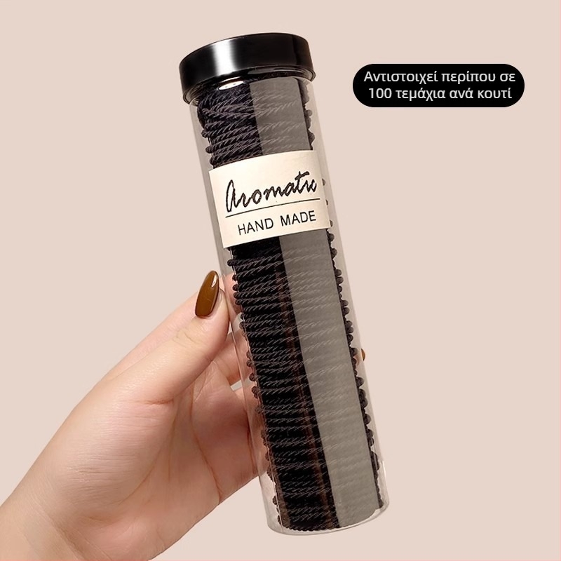 Αξεσουάρ μαλλιών για υψηλή αλογοουρά - στρογγυλό λαστιχάκι μαλλιών, κορεατικό στυλ, χειροποίητο, μικτά υλικά