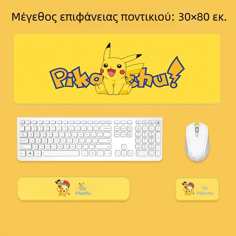 Μαξιλαράκι καρπού για πληκτρολόγιο και ποντίκι — σιλικόνη, αφρός μνήμης για την παλάμη, διπλής όψης με θέμα καρτούν, αντιολισθητικό, ανθεκτικό στη φθορά, εύκολο στον καθαρισμό