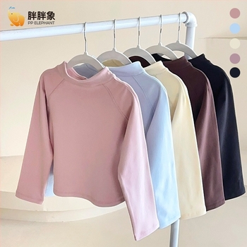 Fat Elephant Derong βελούδινο τοπ με μακριά μανίκια για παιδιά, 100% πολυεστέρας, φθινοπωρινό 2025