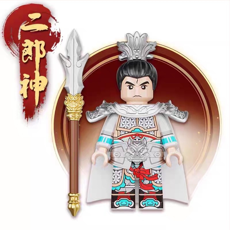 Μίνι φιγούρα κατασκευαστικό σετ Monkey King και Guanyin, ABS πλαστικό, έως 38 τεμάχια, κατάλληλο για ηλικίες 7–14