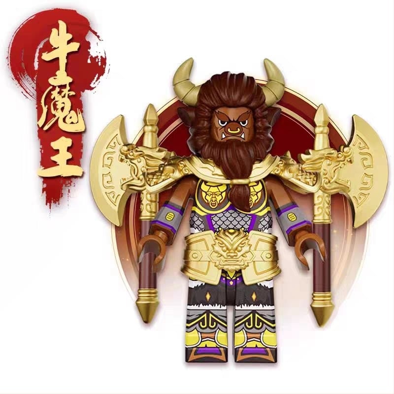Μίνι φιγούρα κατασκευαστικό σετ Monkey King και Guanyin, ABS πλαστικό, έως 38 τεμάχια, κατάλληλο για ηλικίες 7–14