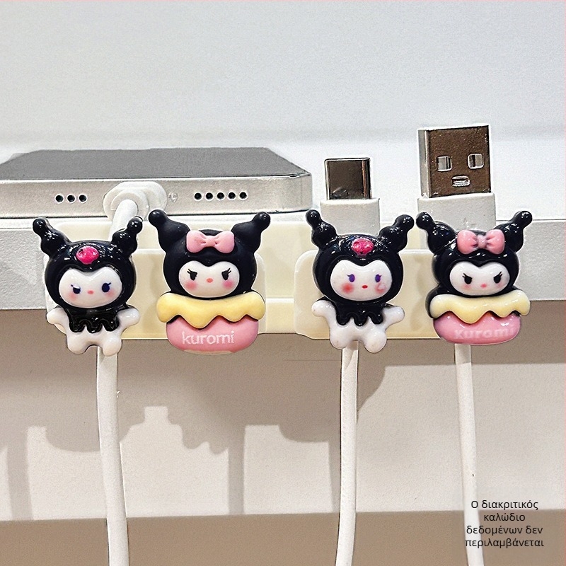 Οργανωτής καλωδίων για επιφάνεια εργασίας και κομοδίνο, αποθήκευση καλωδίων δεδομένων και φορτιστών, ABS υλικό