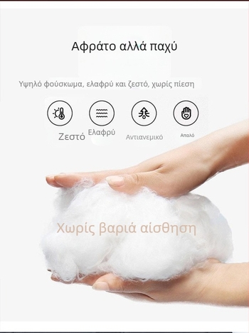 Ανδρικό χειμερινό μπουφάν με κουκούλα από πολυεστέρα, αποσπώμενη επένδυση, φλις εσωτερικά, τσέπες με φερμουάρ