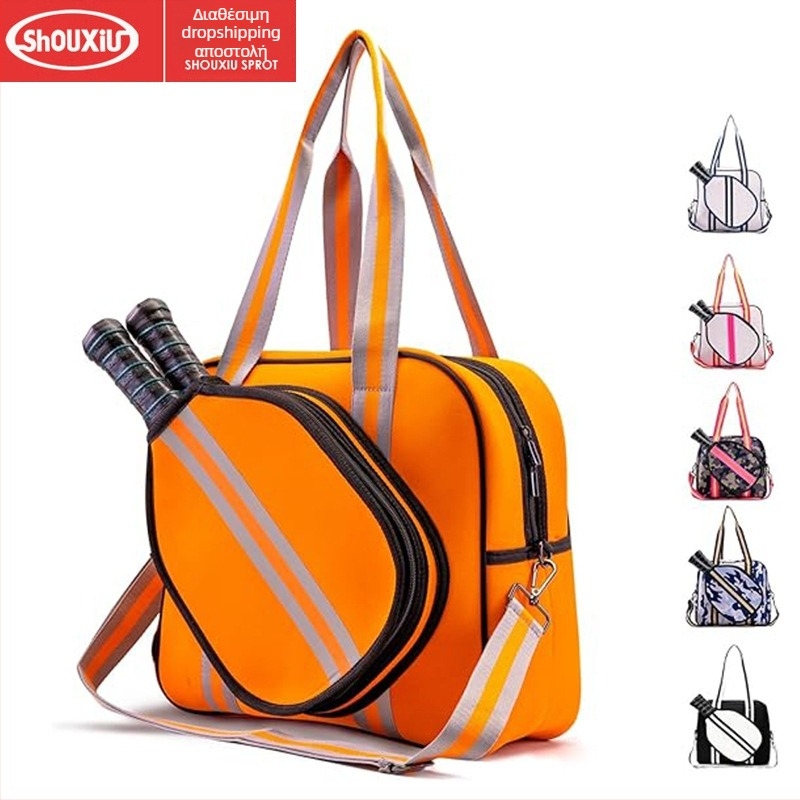 Τσάντα Τένις/Μπάντμιντον με Διαχωρισμό Στεγνού/Υγρού, Μεγάλη Χωρητικότητα, Για Πίκελμπολ, Αθλητική για Εξωτερικούς Χώρους