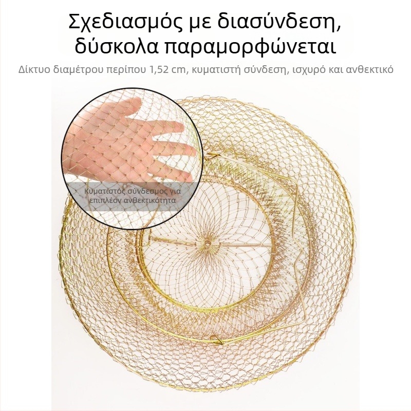 Mengda Αναδιπλούμενο καλάθι ψαριών από σύρμα χάλυβα για προστασία ψαριών — Μάρκα Mengda; Κατηγορία: Προστασία ψαριών; Υλικό: Άλλο