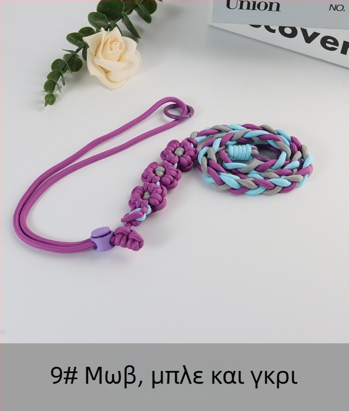 Κορδόνι κινητού με υφασμένο μοτίβο λουλουδιών, ρυθμιζόμενο, unisex, χειροποίητο, πολυεστέρας, πλαστικό κούμπωμα, Jing Orange